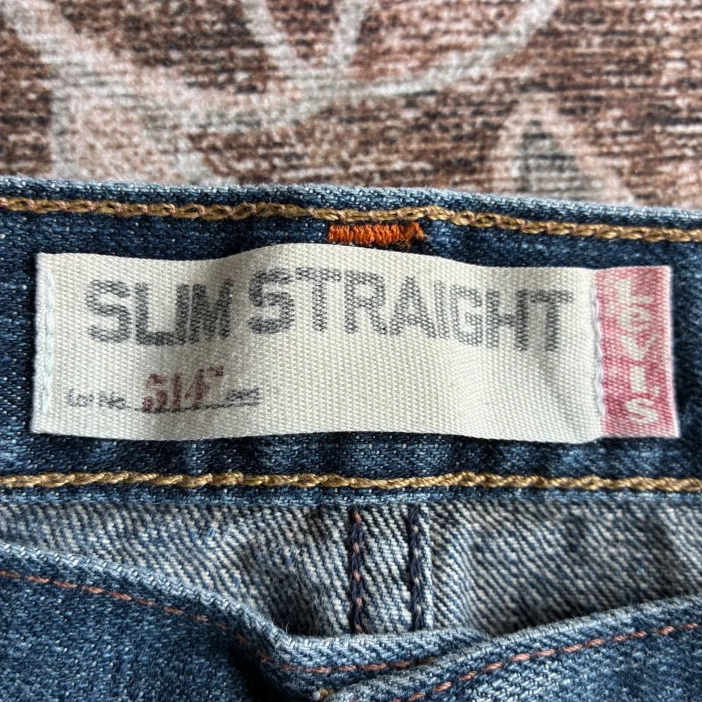 Levis 514 Slim Straight Jeans Mens 33x30 Medium Wash Blue Denim Pants